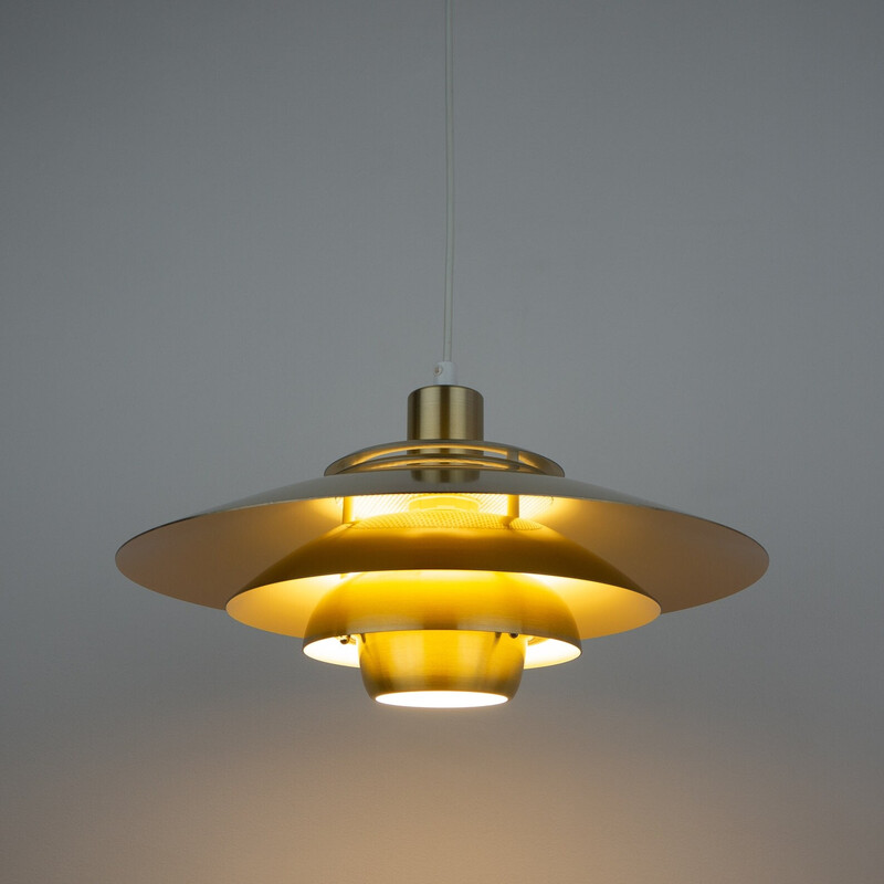 Vintage Dania pendant lamp by Kurt Wiborg, Denmark 1980