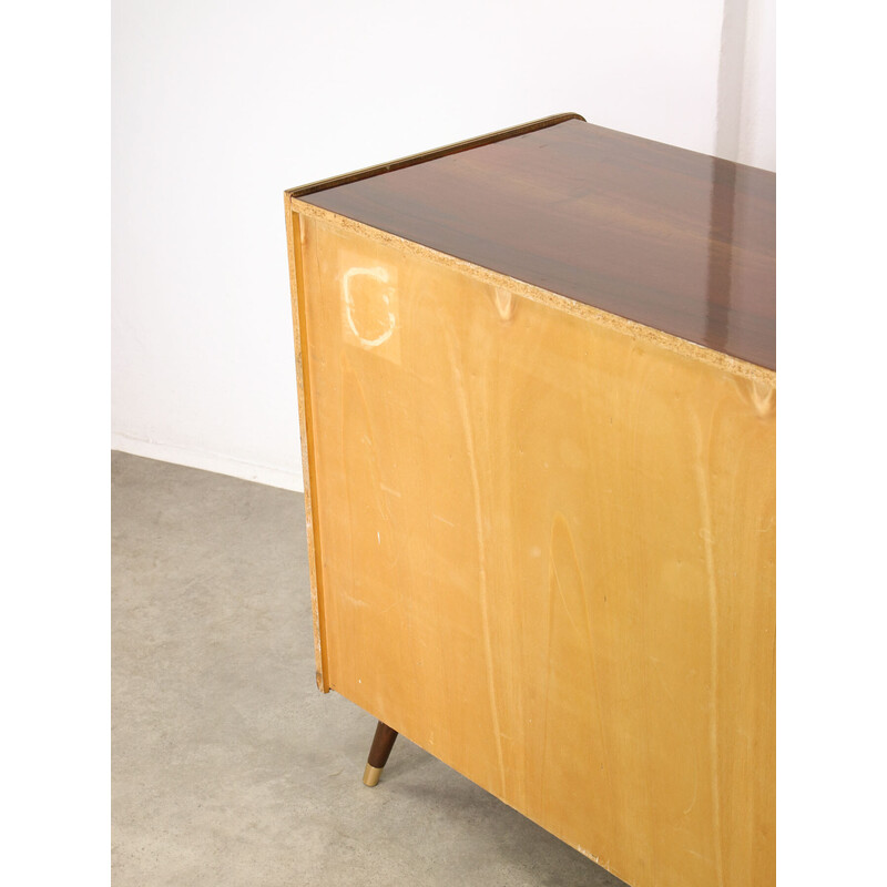 Vintage sideboard for storing LP records and a record player, 1960