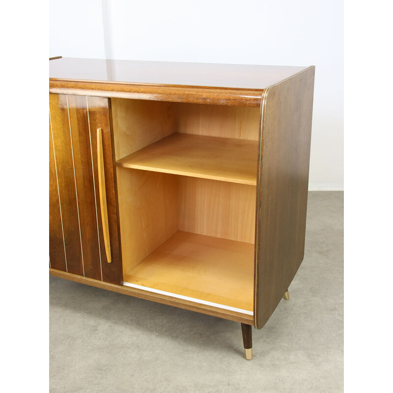 Vintage sideboard for storing LP records and a record player, 1960