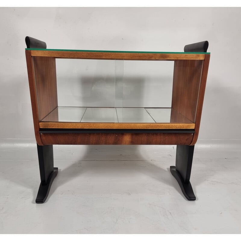 Vintage Art Deco bar cabinet by Jindřich Halabala for Up Závody, Czechoslovakia 1940