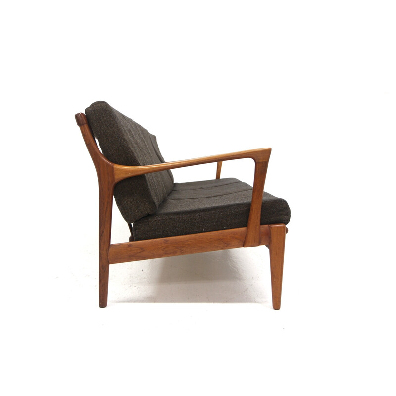 Vintage 3-Sitzer-Sofa "Kuba" aus Teakholz und Stoff von Bertil Fridhagen für Bröderna Andersson, Schweden 1960