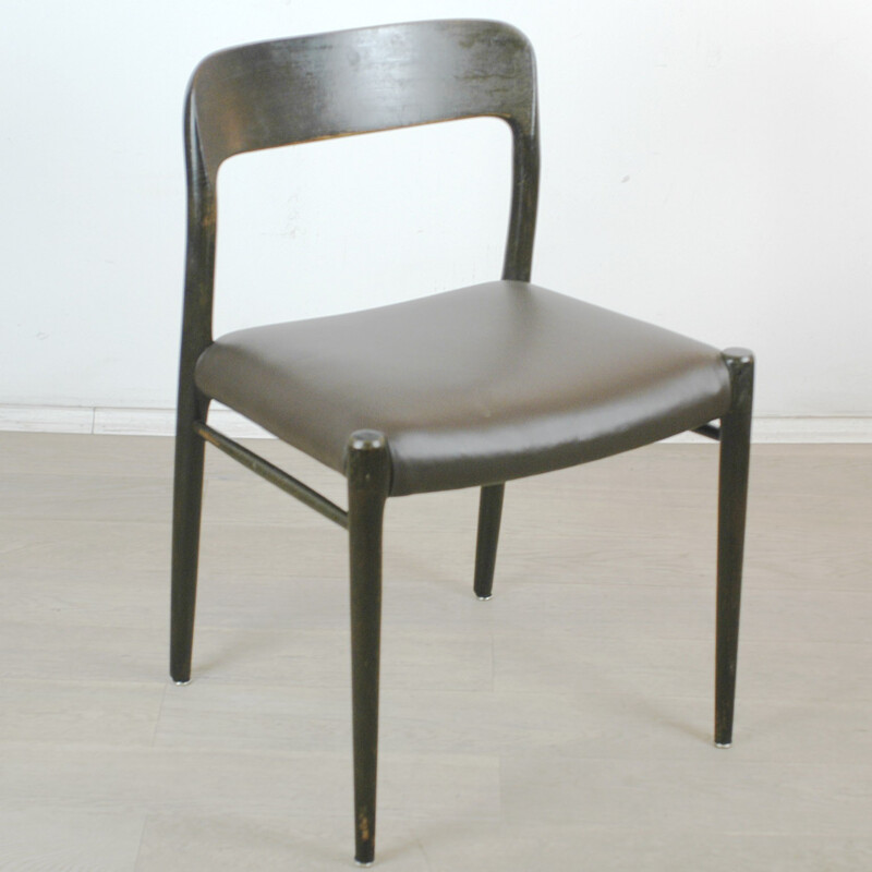 Möller Mod. 75 Oak Dining Chair - 1960s