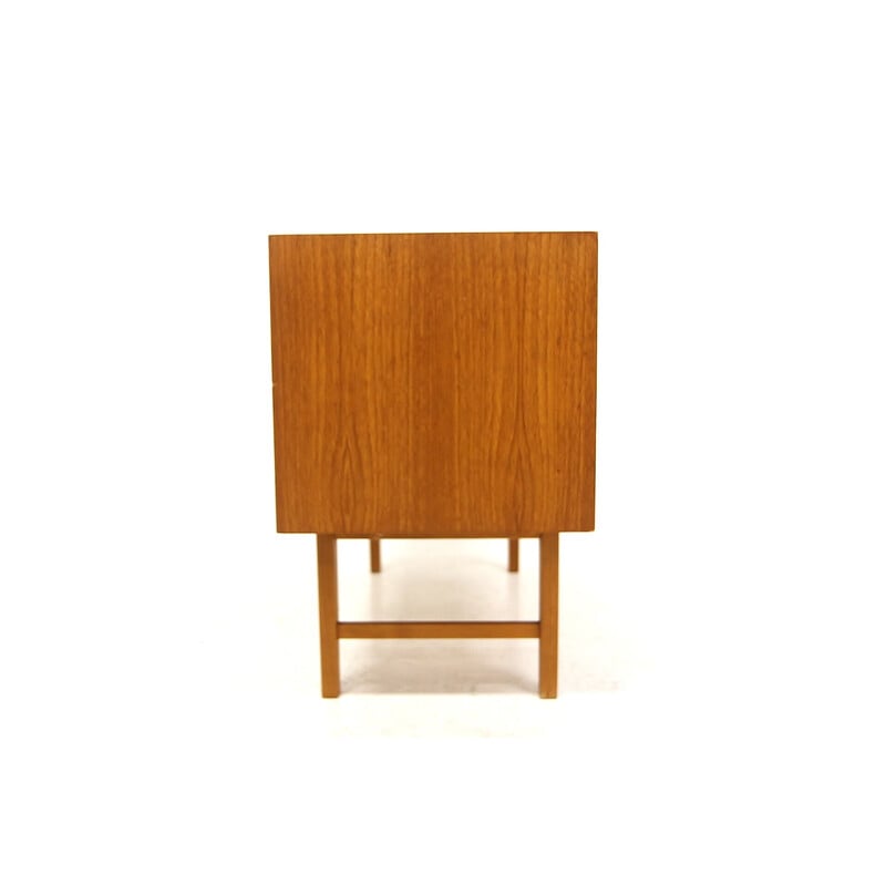 Commode vintage en teck et hêtre, Suède 1960