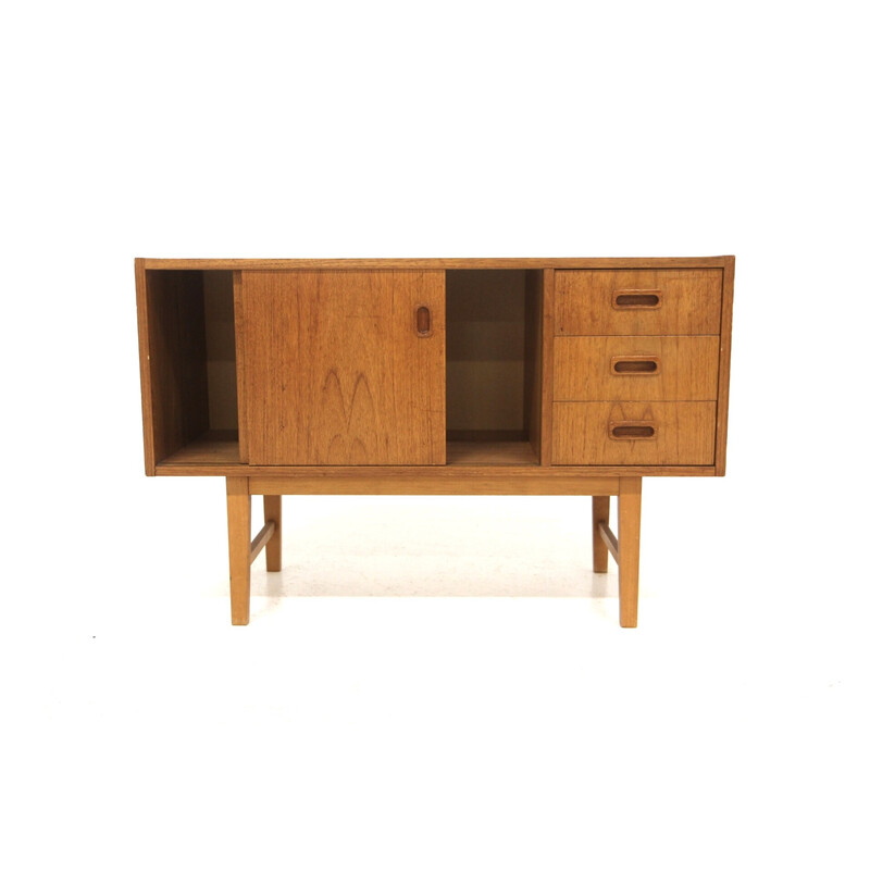 Vintage teak and beech chest of drawers, Sweden 1960