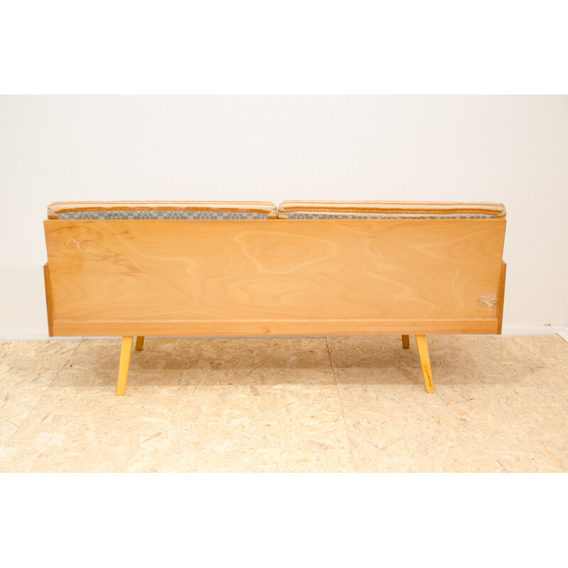 Vintage 2-seater sofa in beech wood for Interier Praha, Czechoslovakia 1960