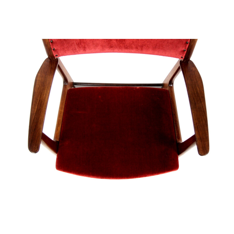 Set de 4 chaises en palissandre, Henning Kjaernulf pour Sorø Stolefabrik, Danemark, 1960