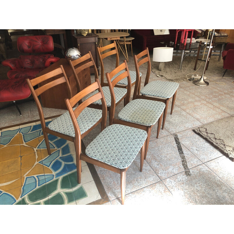 Lot de 6 chaises vintage, 1960