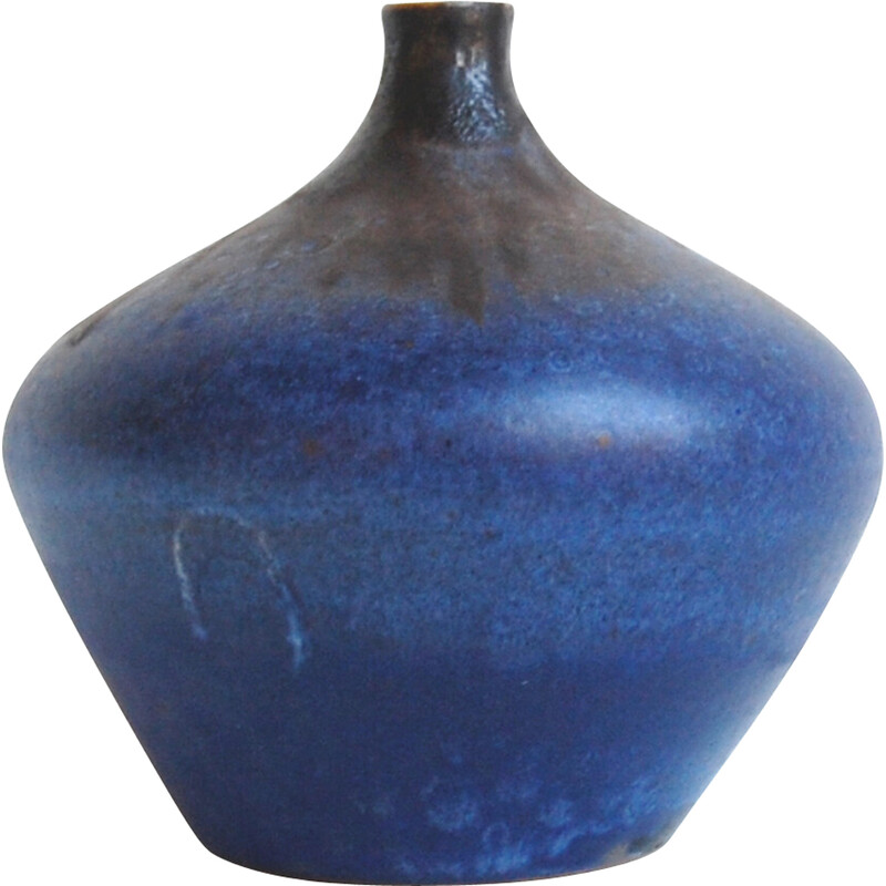 Vintage ceramic soliflore vase by Antonio Lampecco, 1980