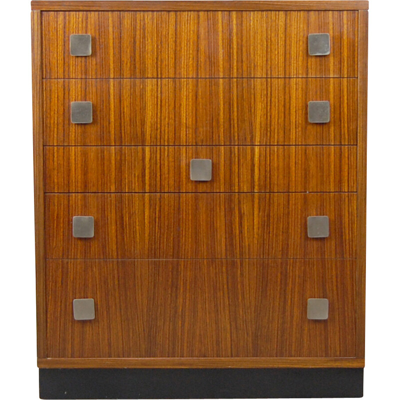 Vintage model C7 chest of drawers in lacquered wood by Alfred Hendrickx for Belform, 1965