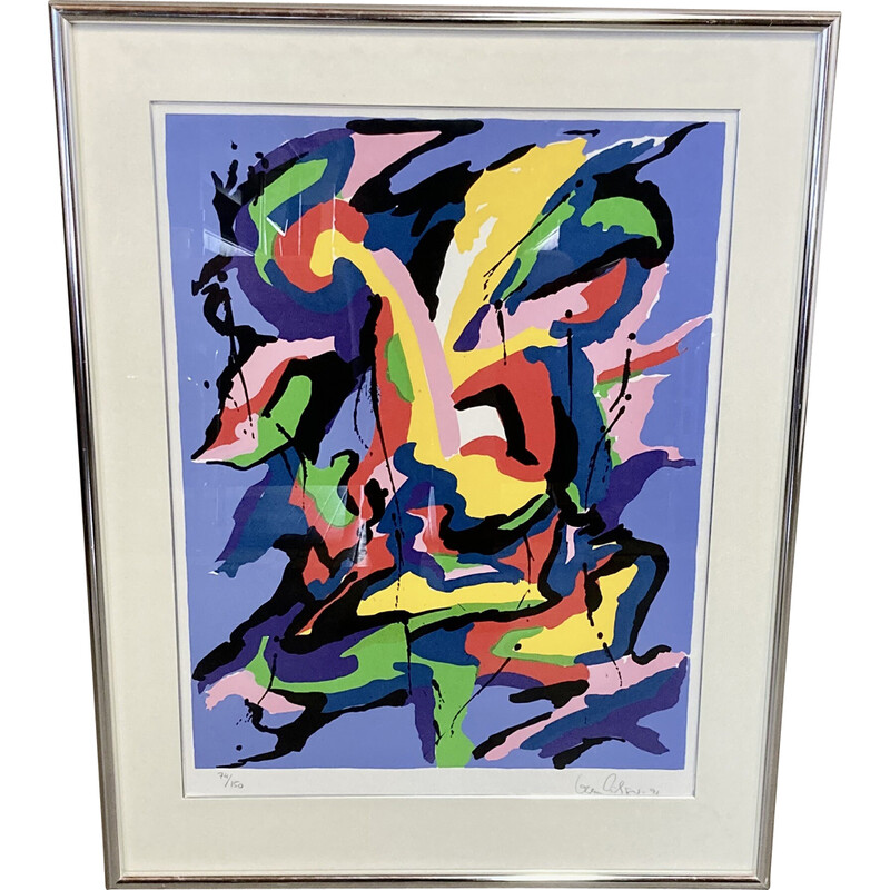 Vintage lithograph by Gorm Eriksen, 1991