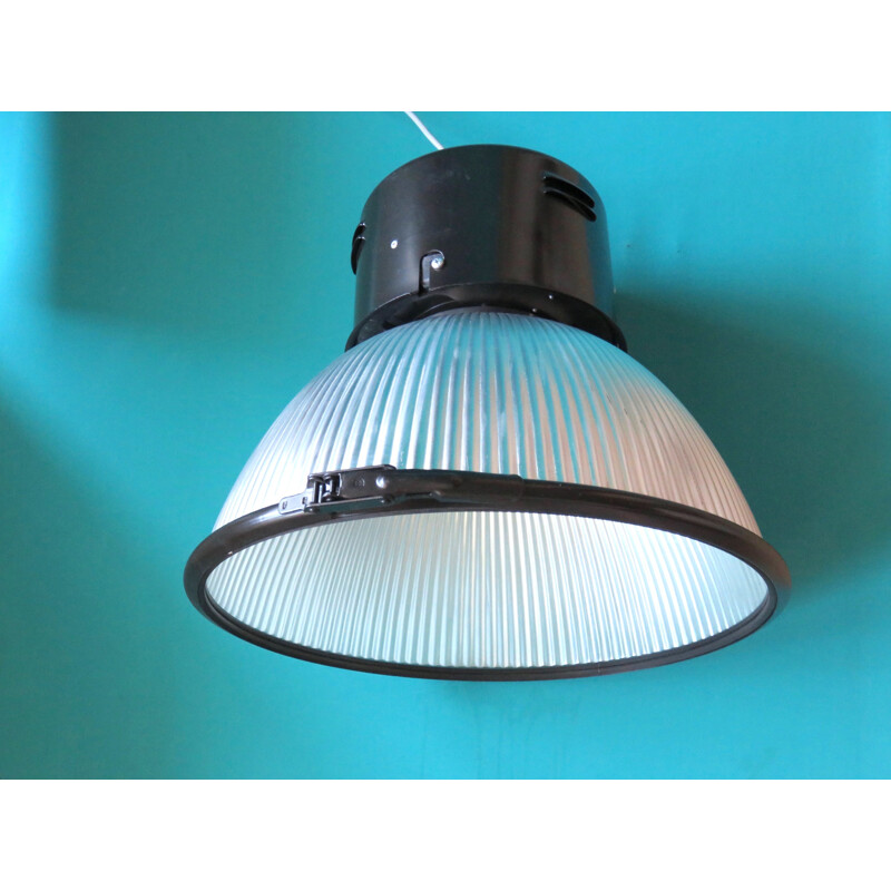 Large Disano italian industrial pendant lamp - 2000s