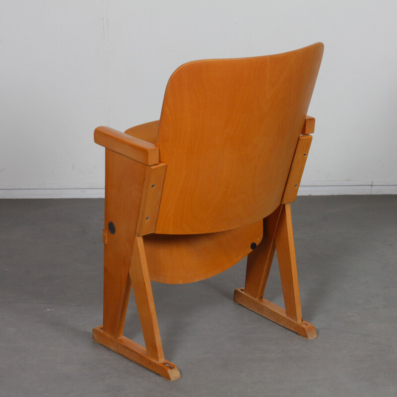 Chaise vintage pliante en bois, 1960