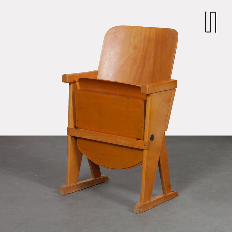 Chaise vintage pliante en bois, 1960