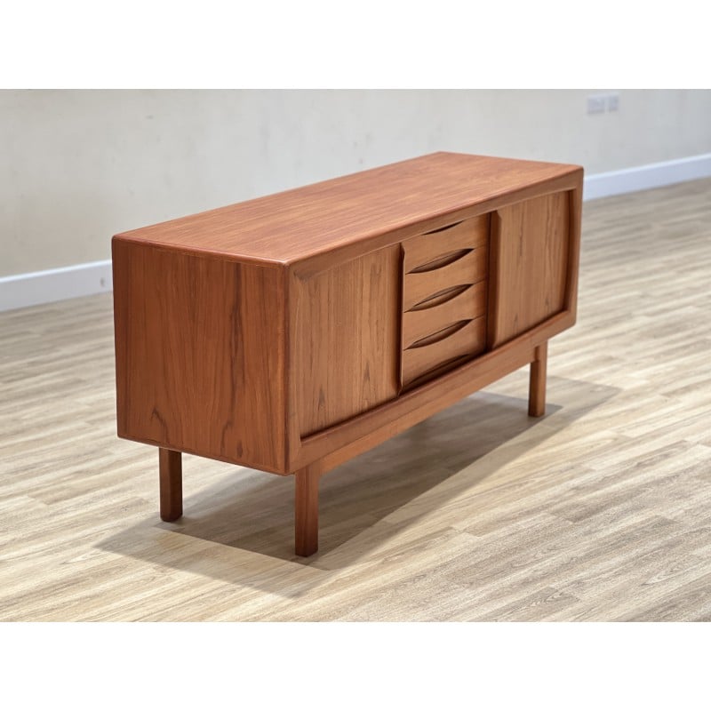 Vintage teak wood sideboard by Burchaard Nielsen for Dyrlum, Denmark 1960