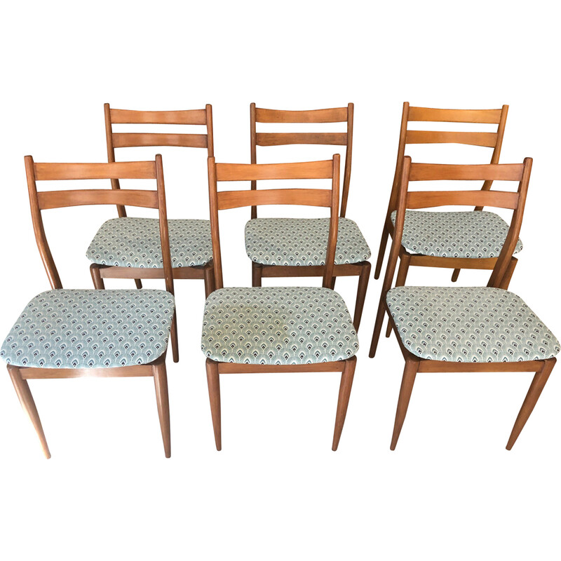 Lot de 6 chaises vintage, 1960