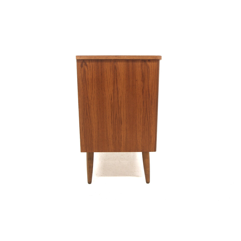 Commode vintage en teck et hêtre, Suède 1960