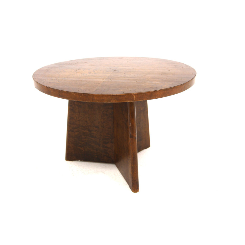 Vintage birch coffee table for Svenska Möpbelfabrikerna Bodafors, Sweden 1930