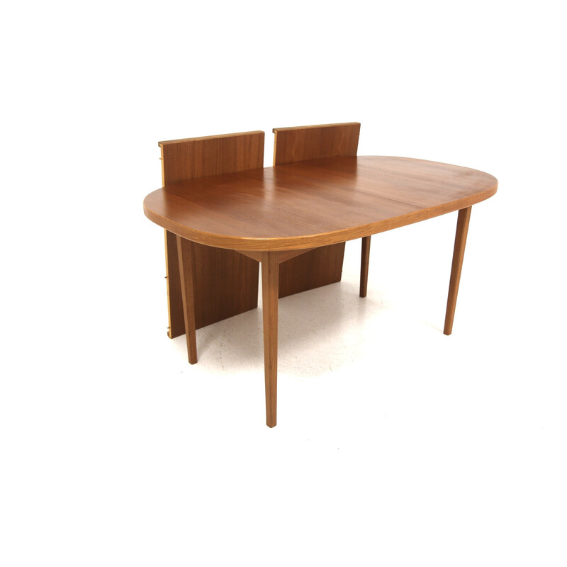 Table à repas vintage "Reno" en teck par Bertil Fridhagen pour Bodafors, Suède 1950