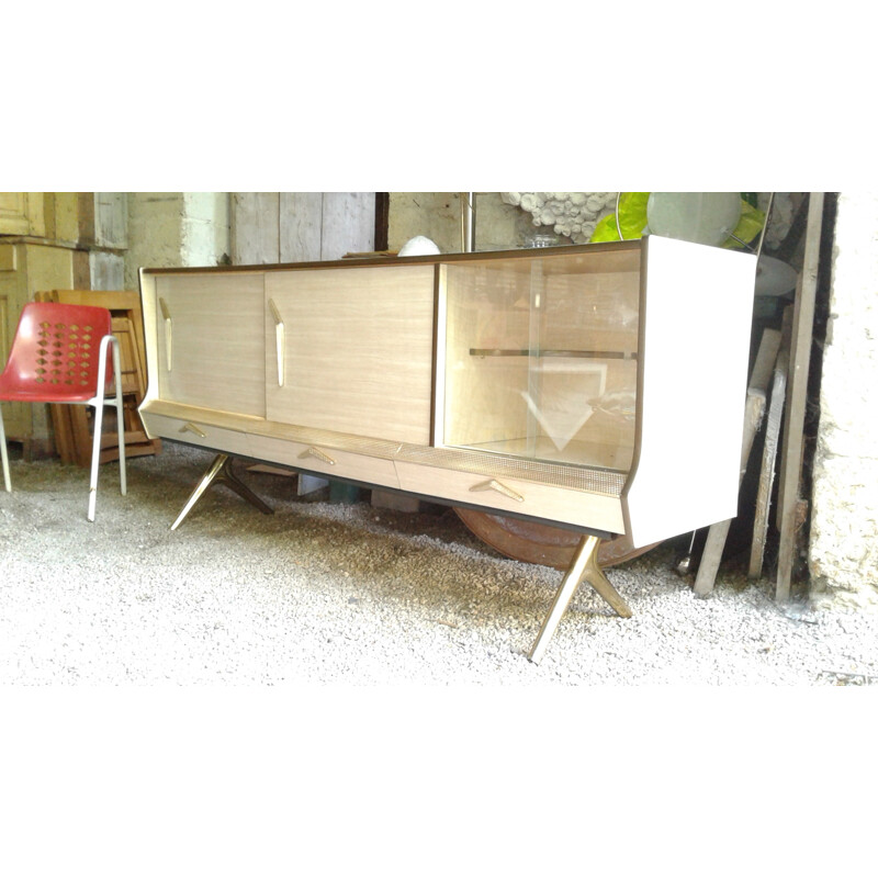 Italian formic and brass sideboard - 1950s