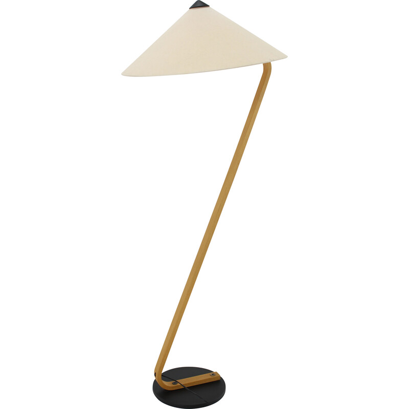 Vintage bentwood floor lamp by Mads Caprani, Denmark 1970