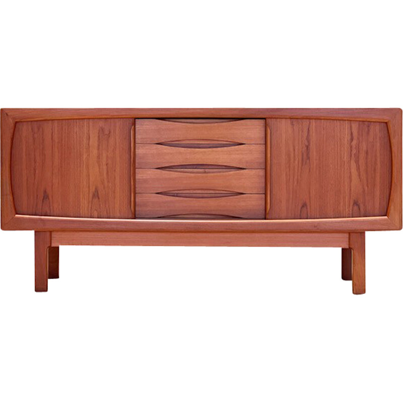 Vintage teak wood sideboard by Burchaard Nielsen for Dyrlum, Denmark 1960