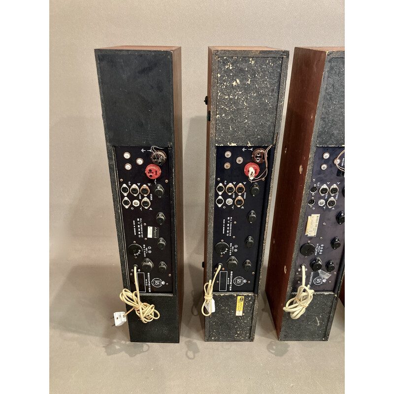 Lot de 4 amplificateurs vintage Beomaster 900 en bois et acier brossé pour Bang et Olufsen, 1960