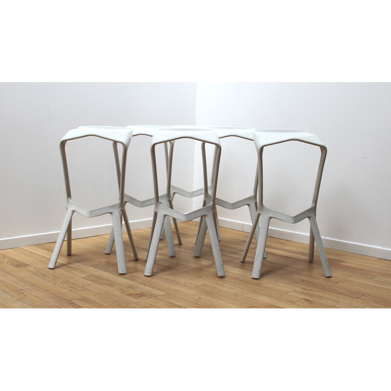 Miura vintage bar stools in polypropylene by Konstantin Grcic for Plank