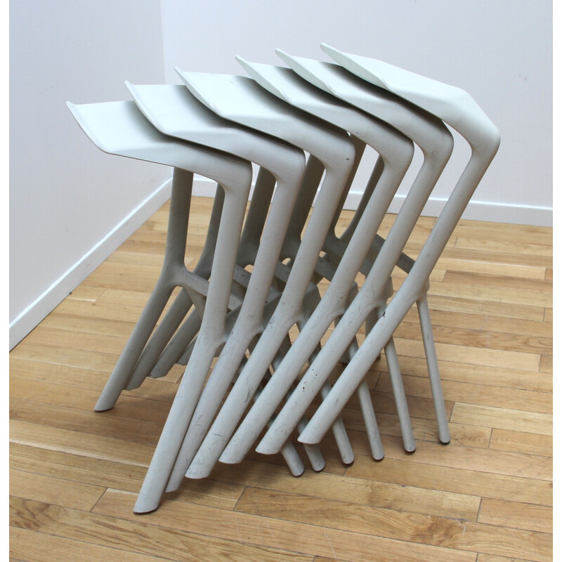 Miura vintage bar stools in polypropylene by Konstantin Grcic for Plank