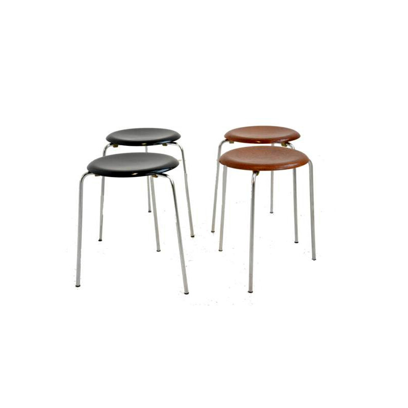 Set of 4 stools by Arne Jacobsen for Fritz Hansen - 1950s