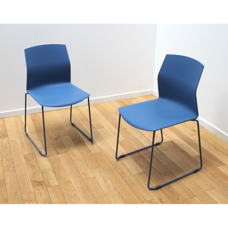 Cadeiras vintage em metal e plástico de Jorge Pensi para Akaba