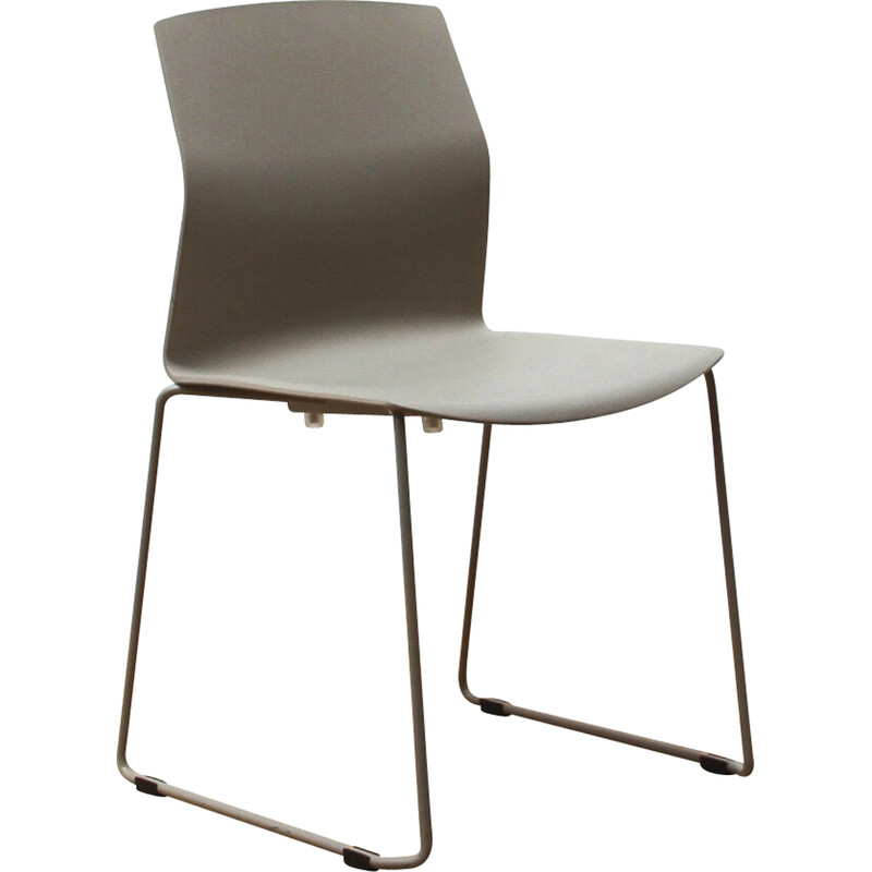 Vintage metal and plastic chair by Jorge Pensi for Akaba