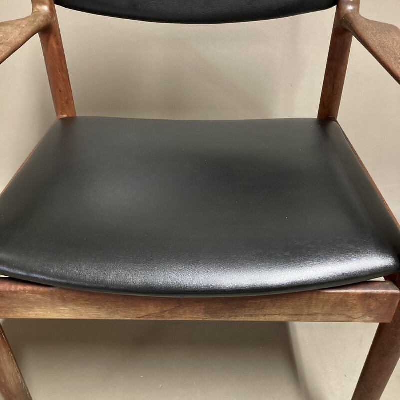 Vintage Erika teak armchairs by Vamo Sonderborg, 1960