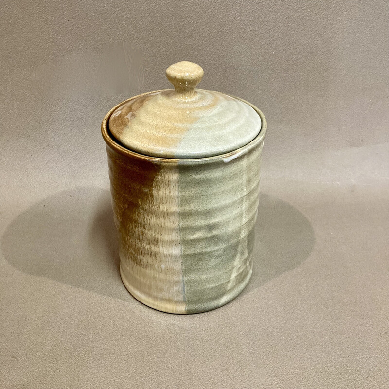 Set van 3 vintage keramische potten