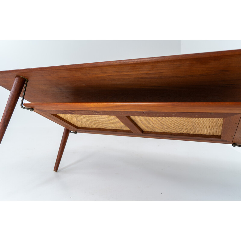 Vintage model FD-516 coffee table in solid teak by Peter Hvidt and Orla Mølgaard for France and Søn, Denmark 1960