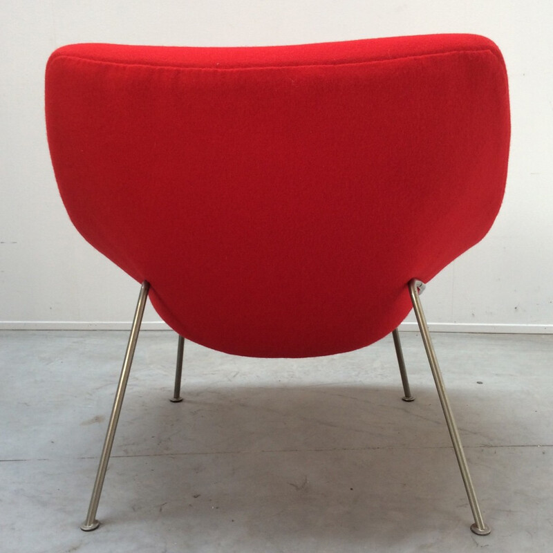 Red "Oyster" armchair by Pierre Paulin - 1970s