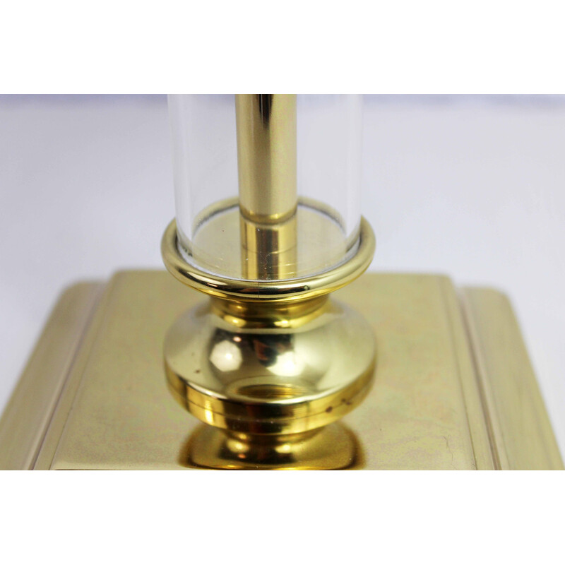 Vintage table lamp in brass and plexiglass, 1970