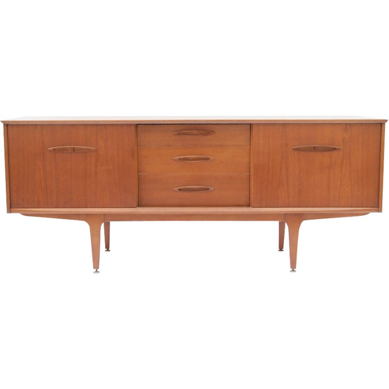 Scandinavian sideboard with sliding doors - 1960s