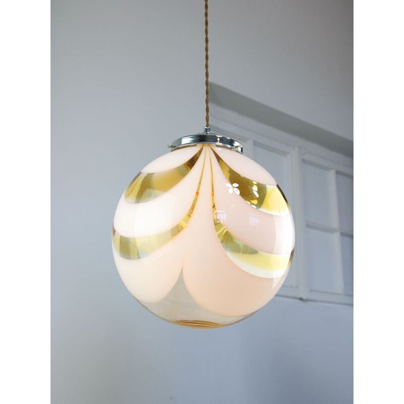 Vintage Sphere pendant lamp in Murano glass, 1960