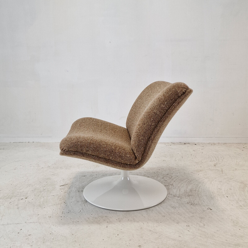 Vintage model F506 armchair in wool fabric by Geoffrey Harcourt for Artifort, 1970