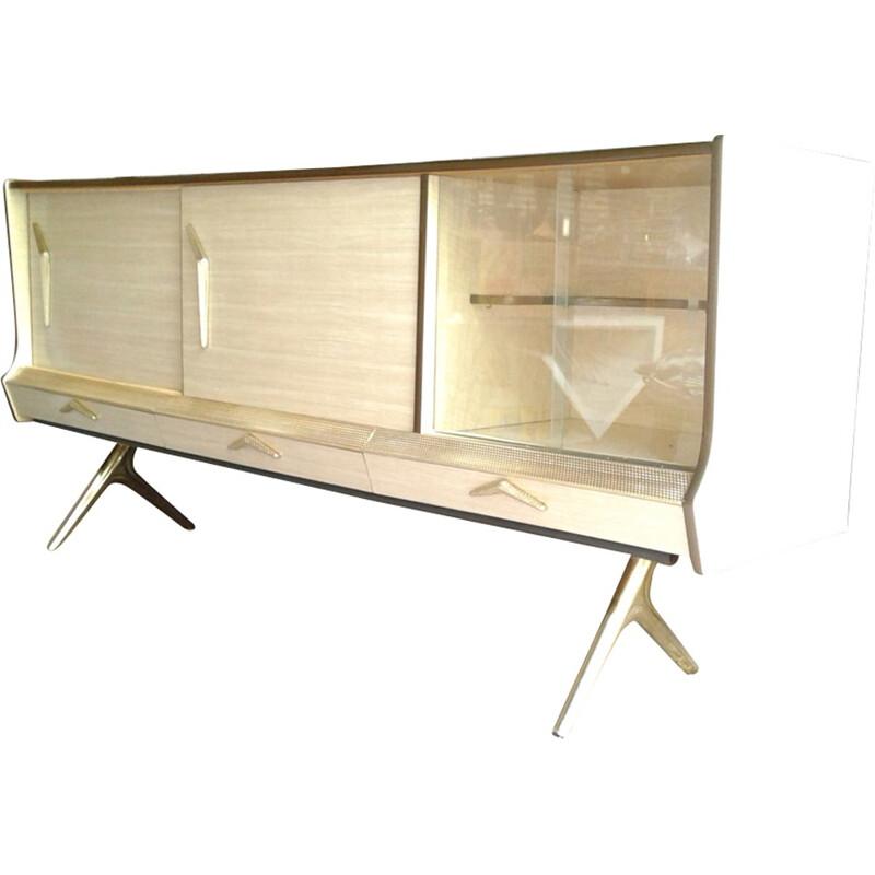 Italian formic and brass sideboard - 1950s