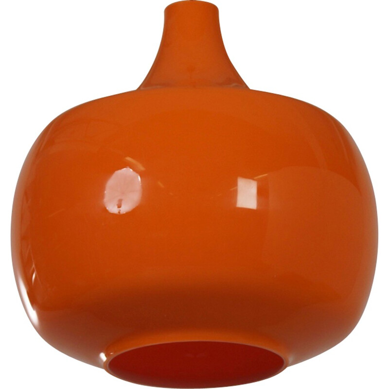 Orange Murano pendant lamp by Paolo Venini for Venini & C. - 1960s
