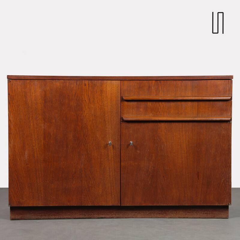 Vintage wooden chest of drawers for Up Zavody, Czechoslovakia 1960