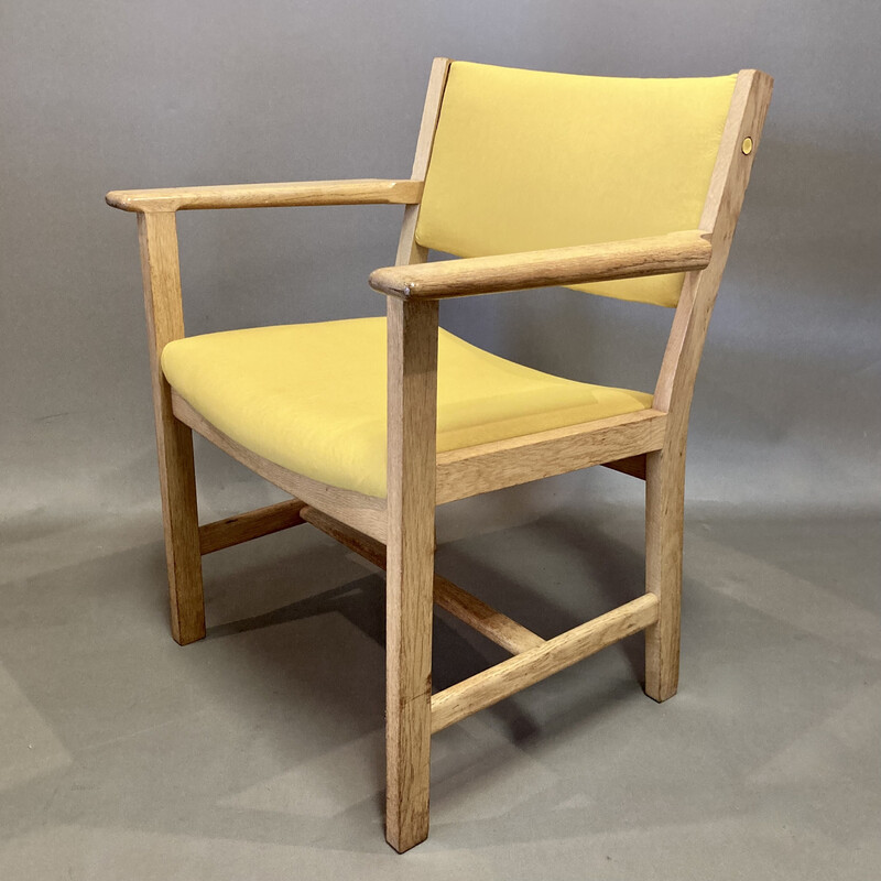 Vintage armchair by Hans Wegner in solid oak for Getama, 1960
