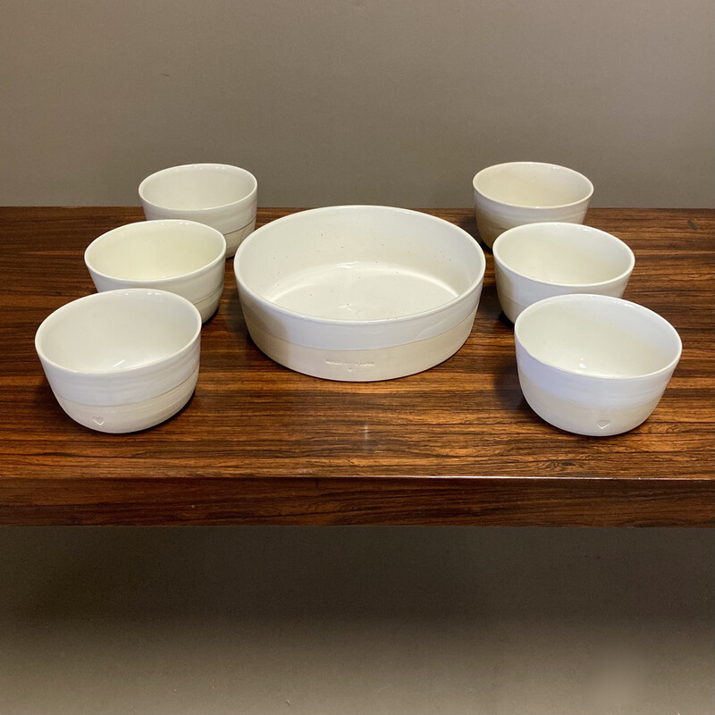Set of 7 vintage artisanal ceramic pieces