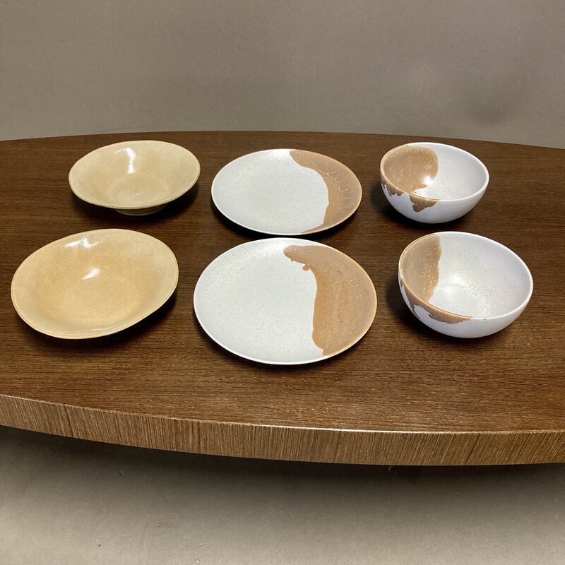 Set of 6 vintage handmade ceramic pieces