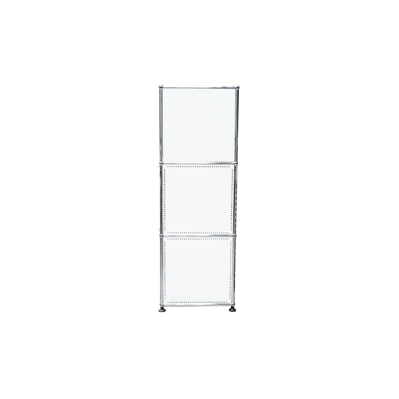 Vestiaire suisse vertical en métal blanc par USM - 1990