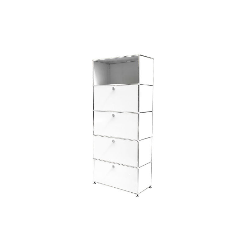 Vintage white metal locker by USM - 1980s