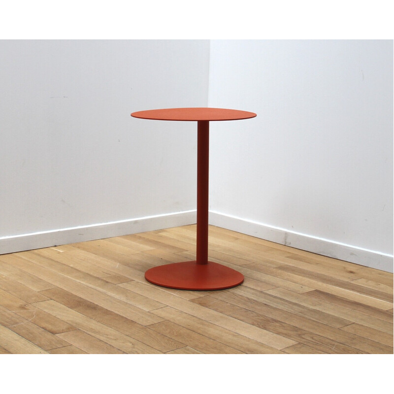 Vintage Easy Boy side table in orange tinted metal for Segis