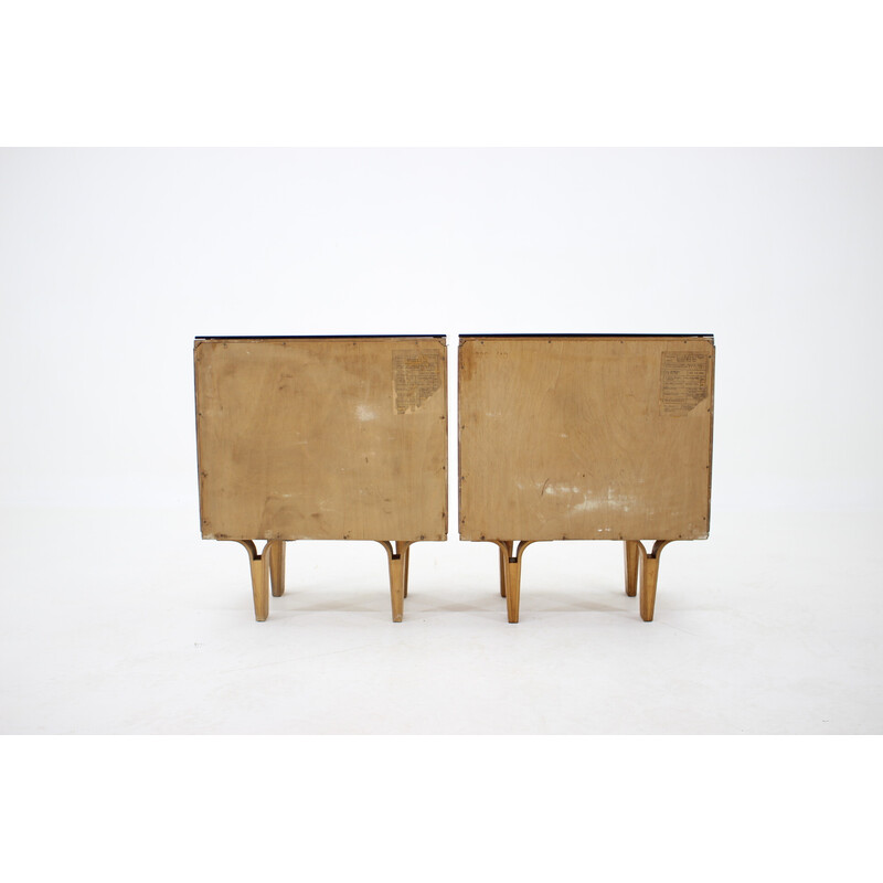 Pair of vintage chests of drawers by Frantisek Mezulanik, Czechoslovakia 1960