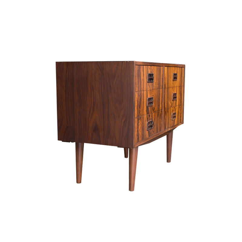 Danish rosewood chest of drawers with 6 drawers - 1960s